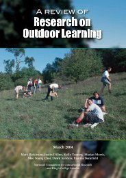 A review of research on outdoor learning - Field Studies Council