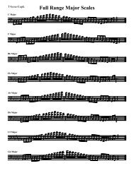 Full Range Major Scales