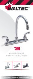 WASHERLESS AND COMPRESSION FAUCETS - Masco Canada