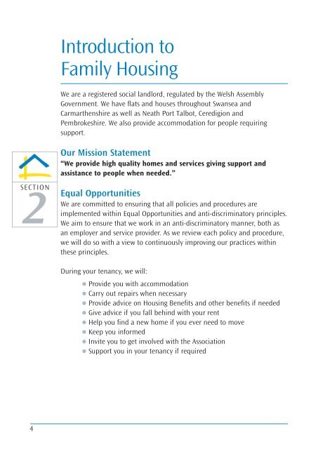 Tenant Handbook - Family Housing Association (Wales)