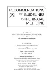 Recommendations and Guidelines for Perinatal Medicine