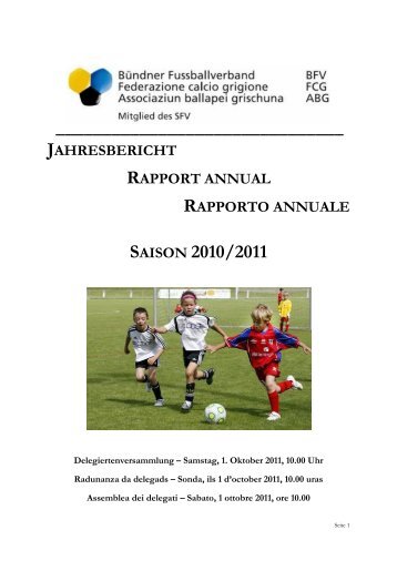 Jahresbericht - BÃ¼ndner Fussballverband