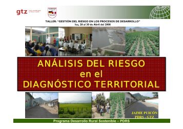 AnÃ¡lisis del Riesgo en el DiagnÃ³stico Territorial - Riesgo y Cambio ...