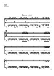 Partitur Imperial March Timpani, Cymbals, Snare Drum