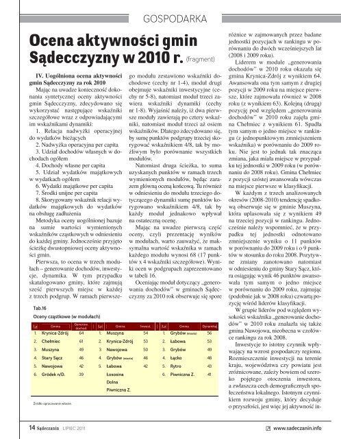 Zobacz peÅne wydanie (PDF) - SÄdeczanin