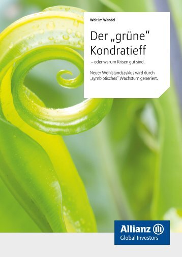 Der „grüne“ Kondratieff - Allianz Global Investors