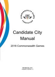 2018 Candidate City Manual - Commonwealth Games Federation