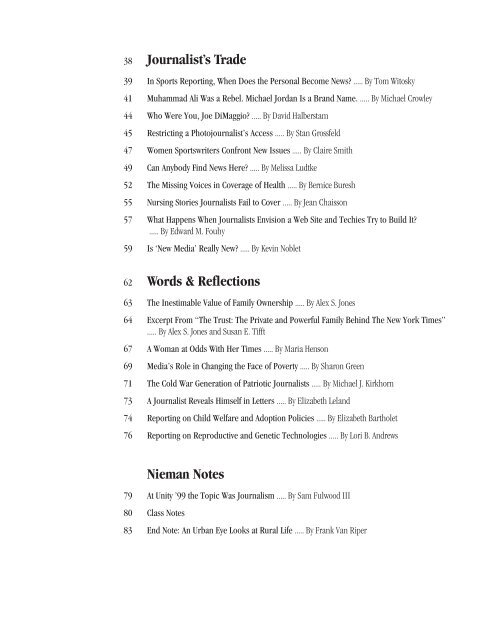 Download issue (PDF) - Nieman Foundation - Harvard University