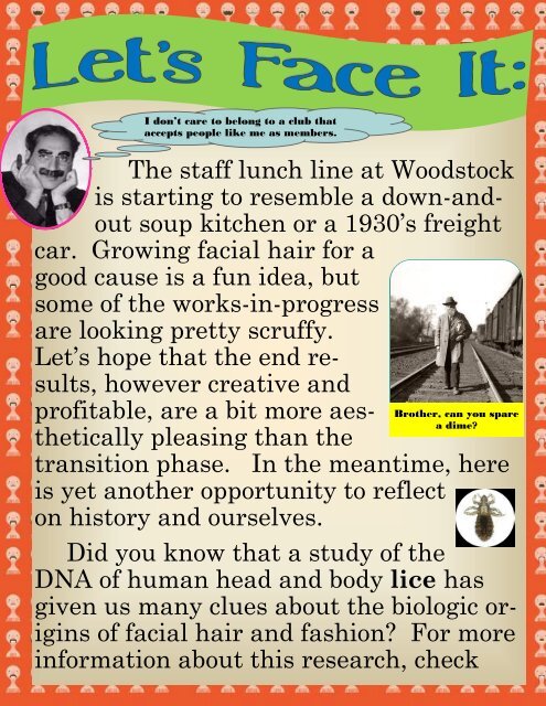 Facial Hair - Woodstock School