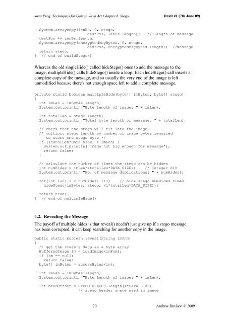 Java Art Chapter 6. Steganography