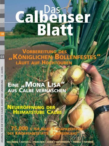 „KÖNIGLICHEN BOLLENFESTES“