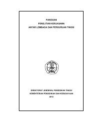 Panduan Kerjasama Antar Lembaga dan PT 2012 - Unisri