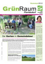 Der Garten im Gemeindebau! Floridsdorf - Die Grünen Floridsdorf