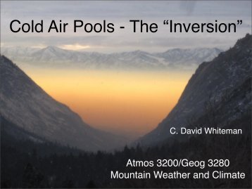 Lecture 19: Cold-air pools (pdf)