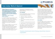 Case study: Marks & Spencer - Williams Lea