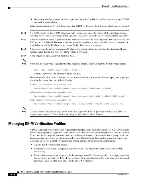 IronPort - advanced configuration guide