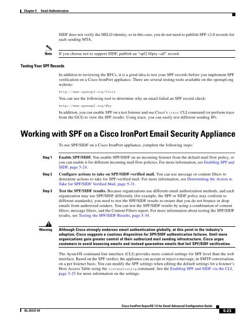 IronPort - advanced configuration guide