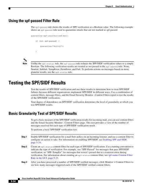 IronPort - advanced configuration guide