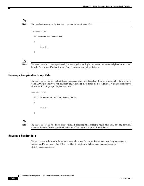 IronPort - advanced configuration guide