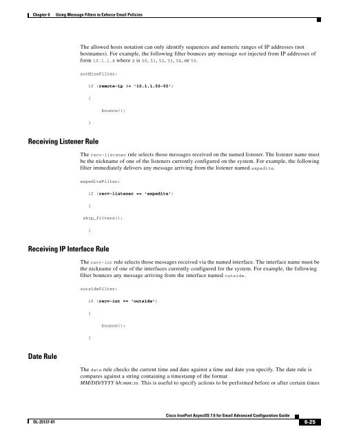 IronPort - advanced configuration guide