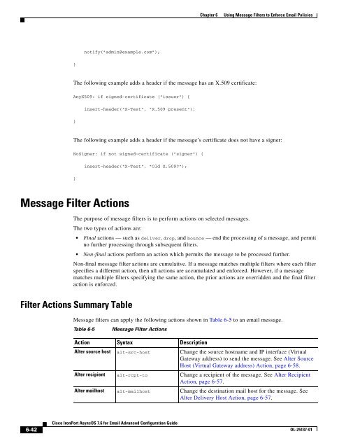 IronPort - advanced configuration guide