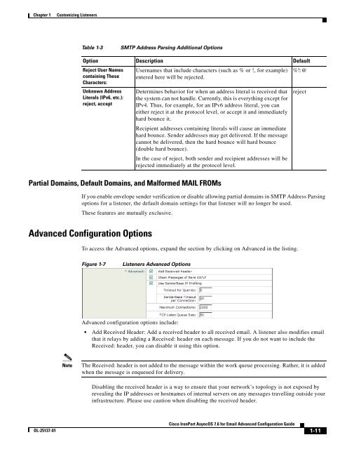 IronPort - advanced configuration guide