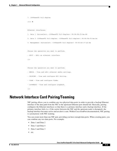 IronPort - advanced configuration guide