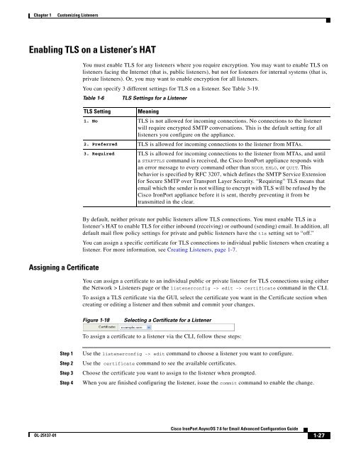 IronPort - advanced configuration guide