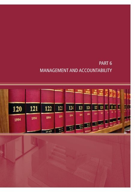 pARt 6 MAnAGeMent AnD AccountABilitY - Family Court of Australia