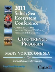 Salish Sea Ecosystem Conference - Verney Conference Management