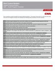 Self Audit Program Checklist - CNA