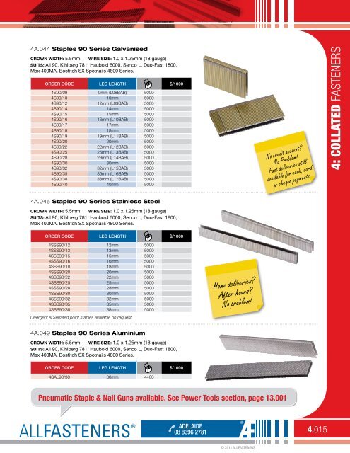 Collated Fasteners - All Fasteners