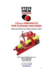 125 pneumatic pushing machine - Steve Vick International