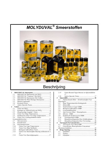 MOLYDUVAL Smeermiddelen