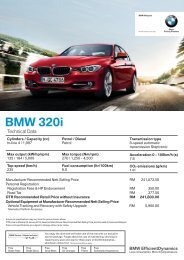 Download Spec. Sheet - BMW - Lee Motors Auto Care