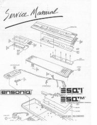 Ensoniq ESQ1 / ESQm Service Manual - House of Synth