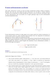 Il moto uniformemente accelerato - francescopoli.net