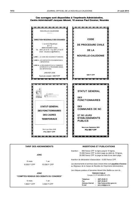 jonc_du_jour.pdf - Gouvernement de la Nouvelle-CalÃ©donie