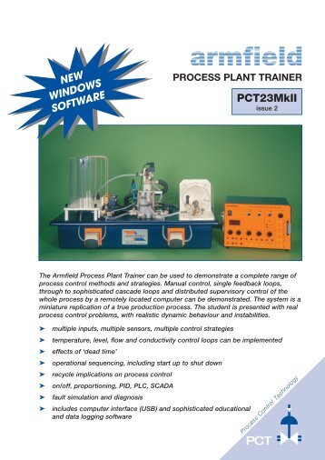 armfield PROCESS PLANT TRAINER PCT23MkII - Consult-Exim