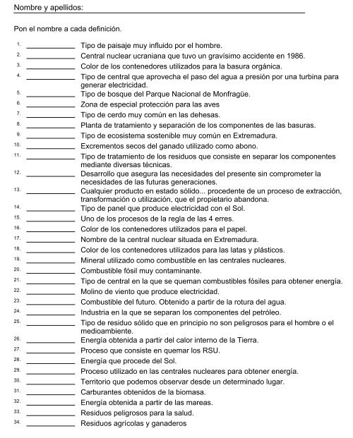 fichas fotocopiables - Contenidos Educativos Digitales