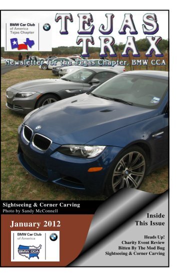 January 2012 - the Tejas Chapter, BMW CCA