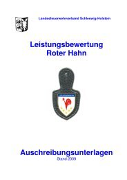 Leistungsbewertung Ehrengabe Roter Hahn des LFV Schleswig ...
