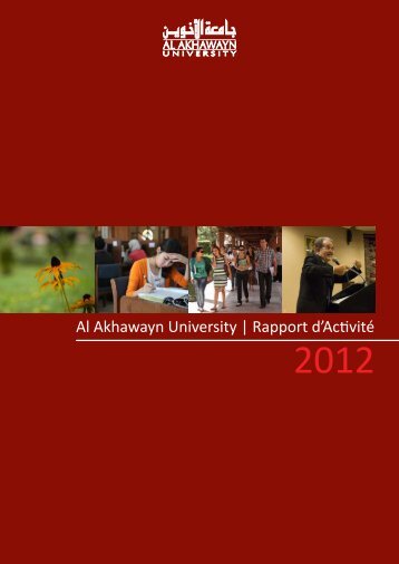 Al Akhawayn University | Rapport d'ActivitÃ©