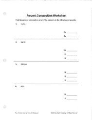 Percent Composition Worksheet