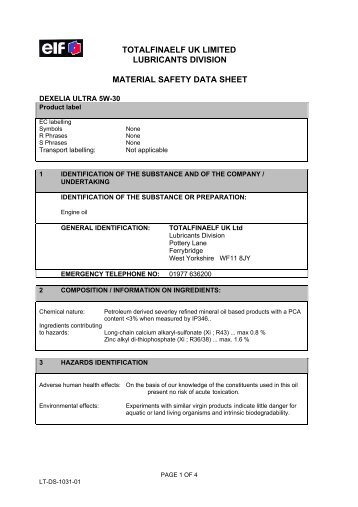 Dexelia Ultra 5W-30 LT-DS1031-01.pdf - CHEMODEX Ltd