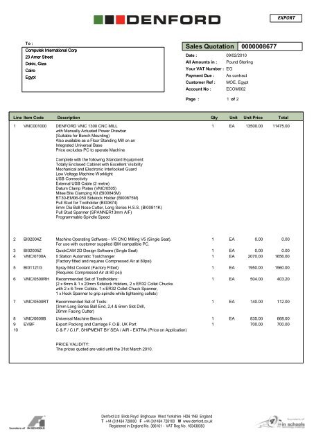 VMC1300 - Computek International