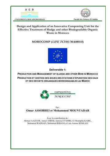 morocomp (life tcy05/ma000141) - Unit of Environmental Science ...