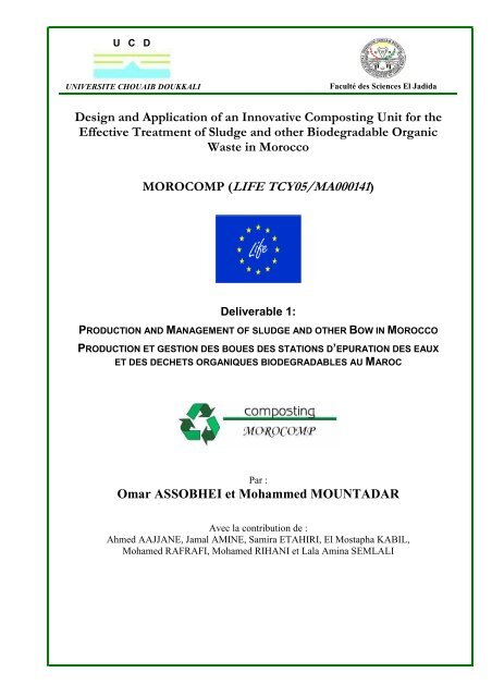 morocomp (life tcy05/ma000141) - Unit of Environmental Science ...