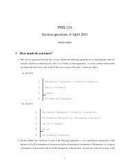 PHIL12A Section questions, 6 April 2011 - Philosophy