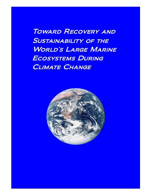 Toward Recovery and Sustainability of the World's Large Marine ...